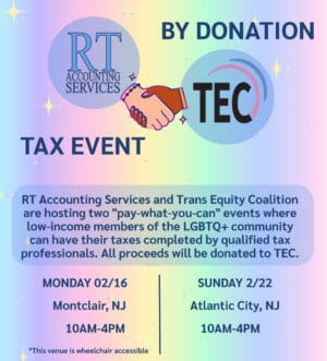 By Donation Tax Events for Trans Equity Coalition