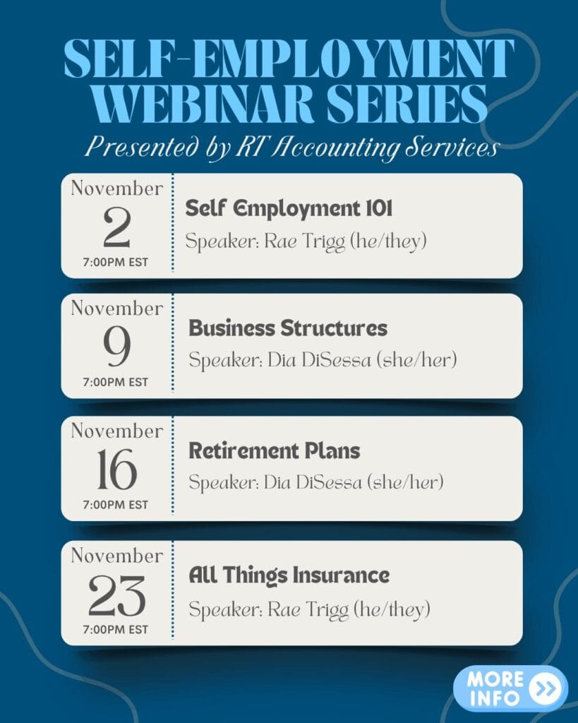 Self-Employment Webinar Series
